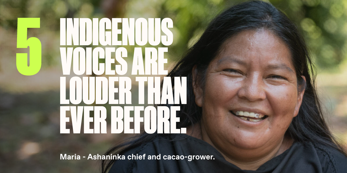 Radical Climate Optimism - Maria, Ashaninka chief and cacao grower