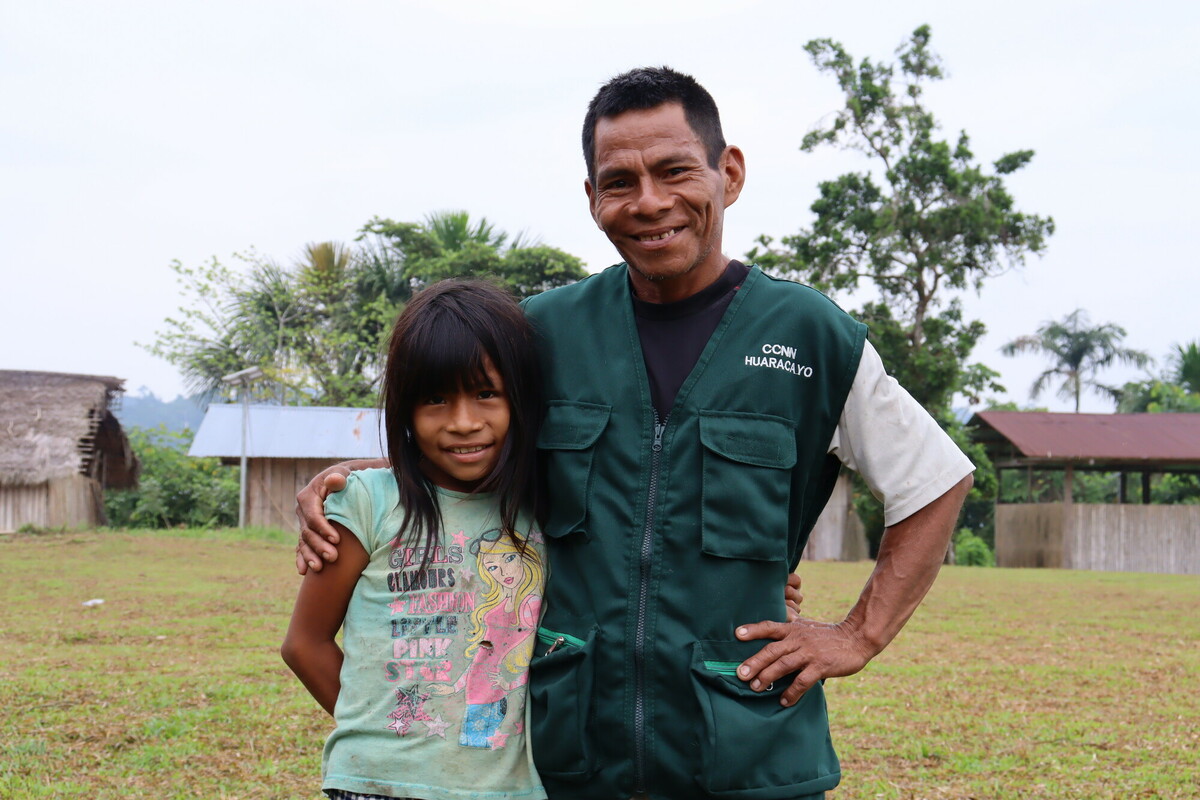 Abelardo and his youngest daughter.