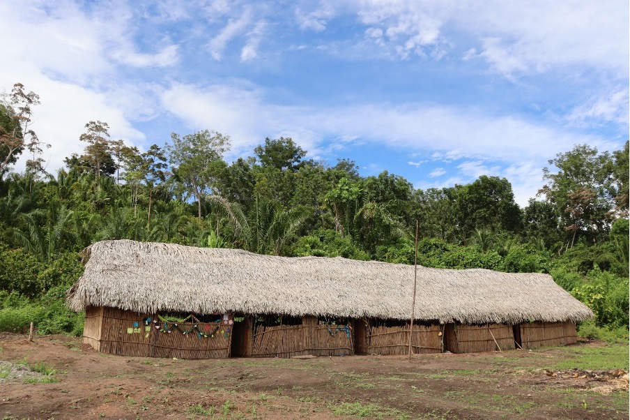 This is a local school in the Amazon Rainforest.