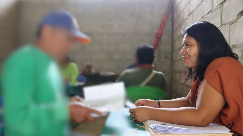 Becky Chamorro, OMIAASEC leader working on information processes in Indigenous communities