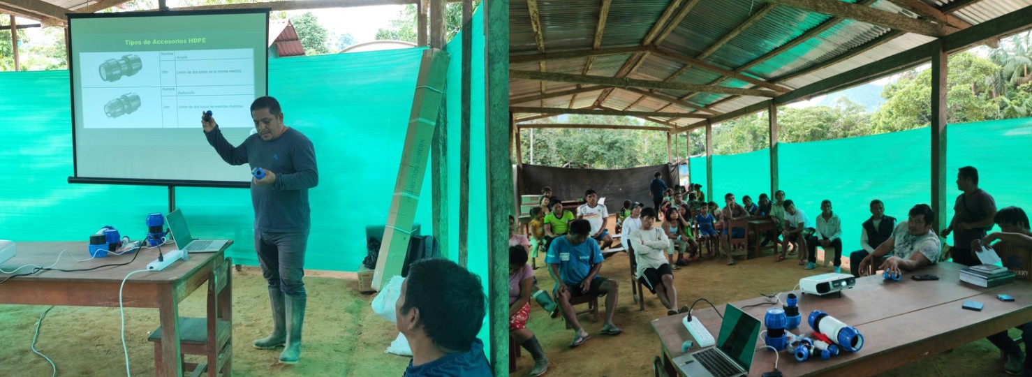 Nelson and the community during the installation and supervision training sessions.