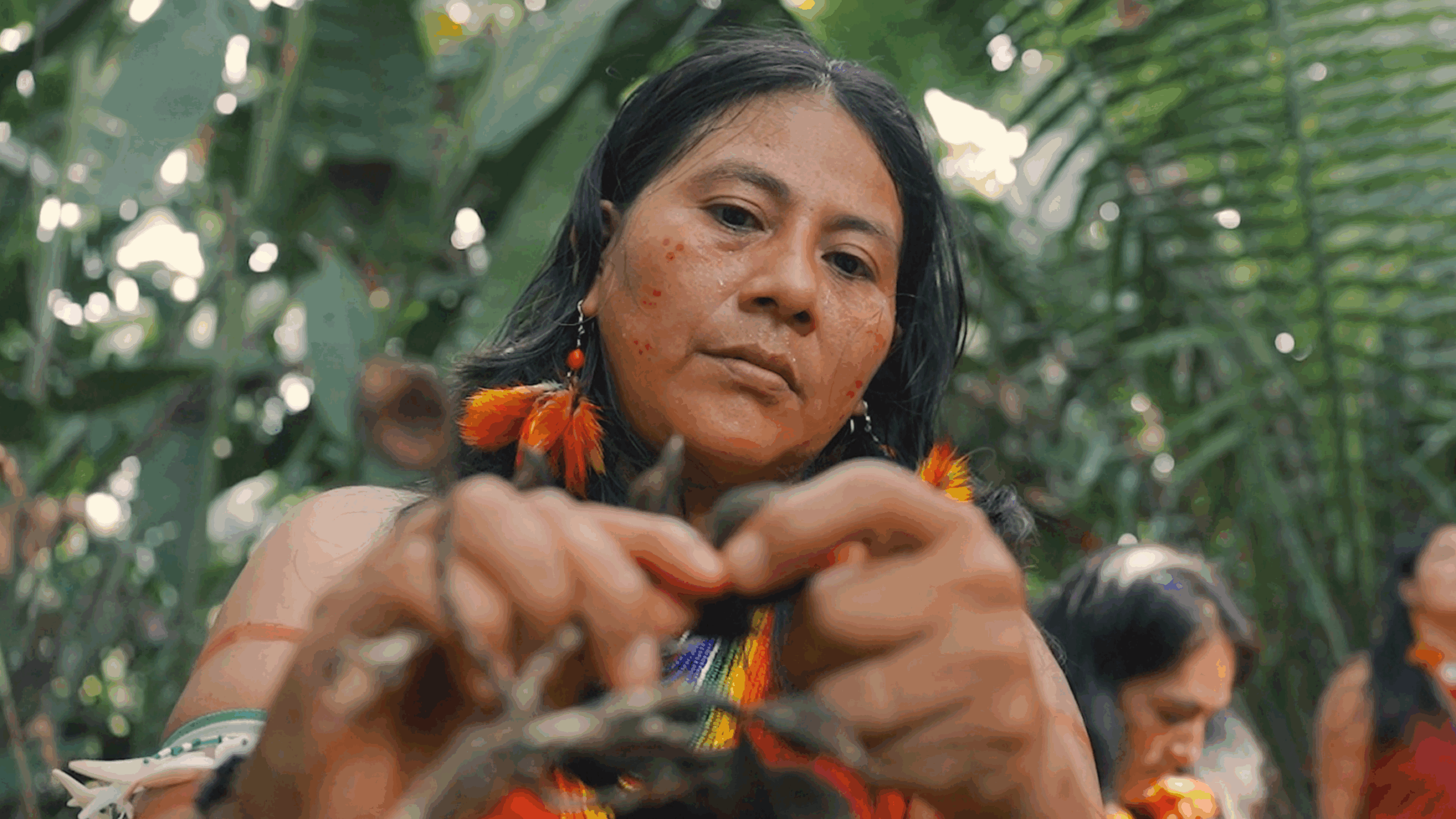 Amarno Artisans work with ancestral seeds, collected from the Amazonian rainforest.