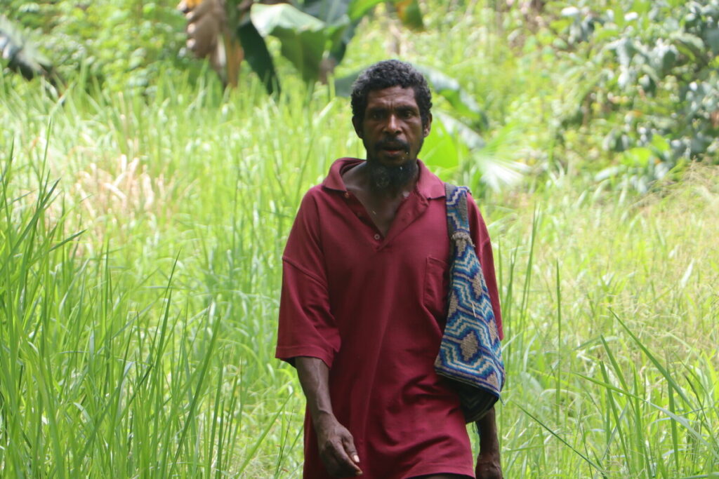 Seseni has lived in the Papua New Guinea rainforest all his life.