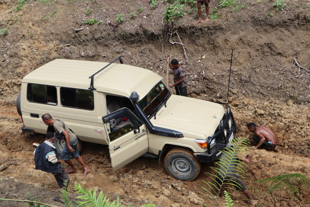 They wade through rivers carrying supplies, dig trucks out of mud and trek across mountains to stand alongside rainforest communities and help them say no to loggers.