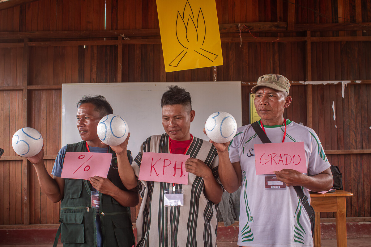 Participants presenting the 30-30-30 wildfire risk rule.