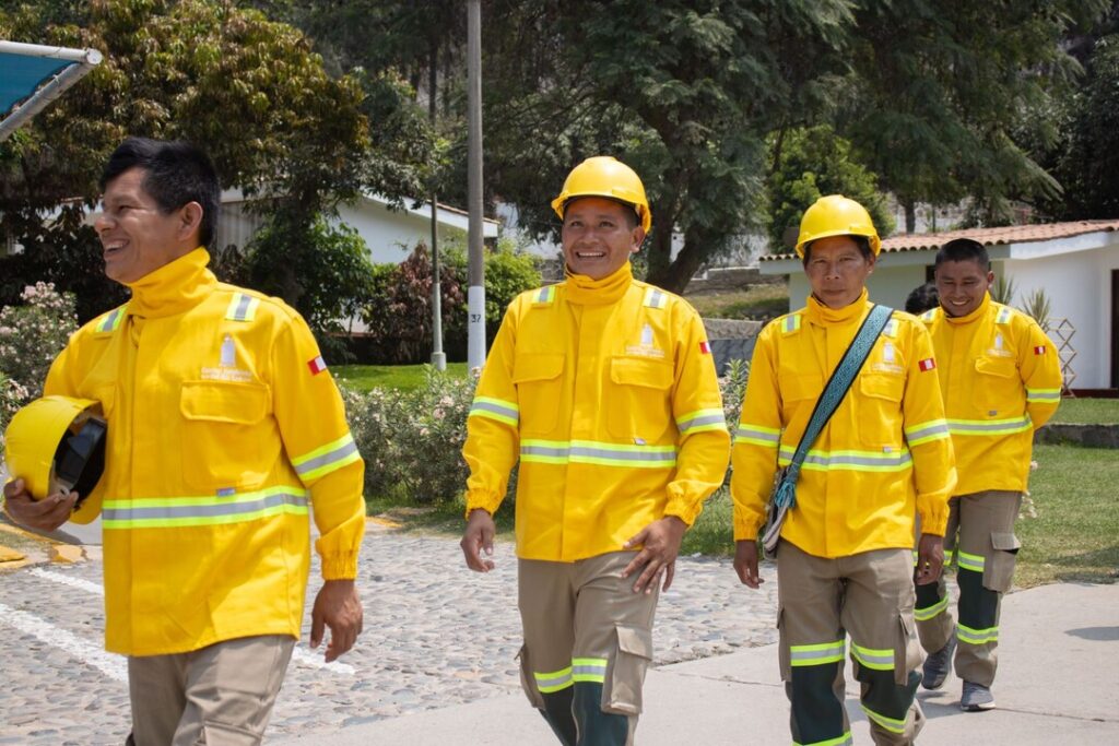Fire brigade members with brand new PPE and protective suits ahead of the 2026 fire season. 
